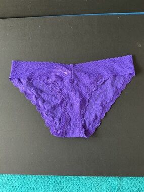 Victoria's Secret Lace Bikini Briefs in Bright Purple